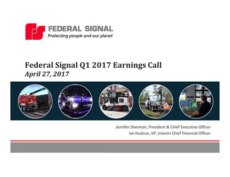 Federal Signal: Q1 Earnings Snapshot